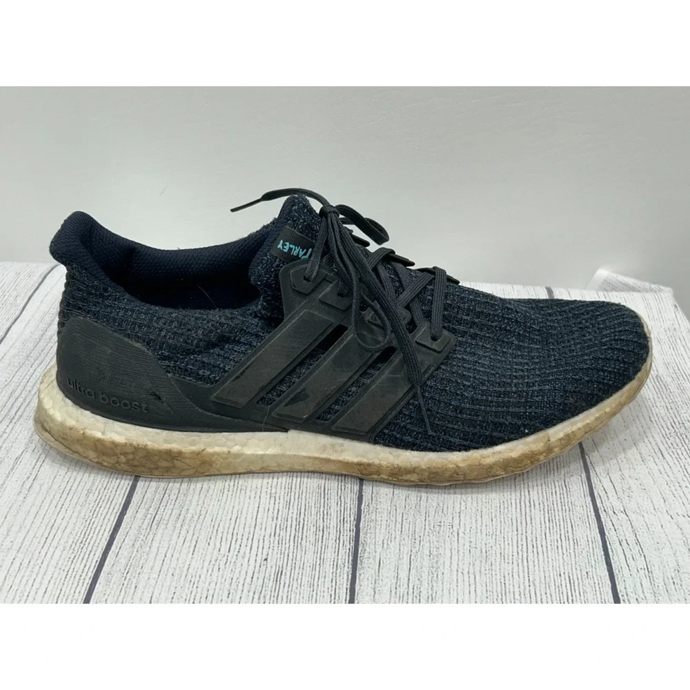 Adidas UltraBoost‎ Parley Sneakers Mens 11.5 Blue Knit Running Athletic